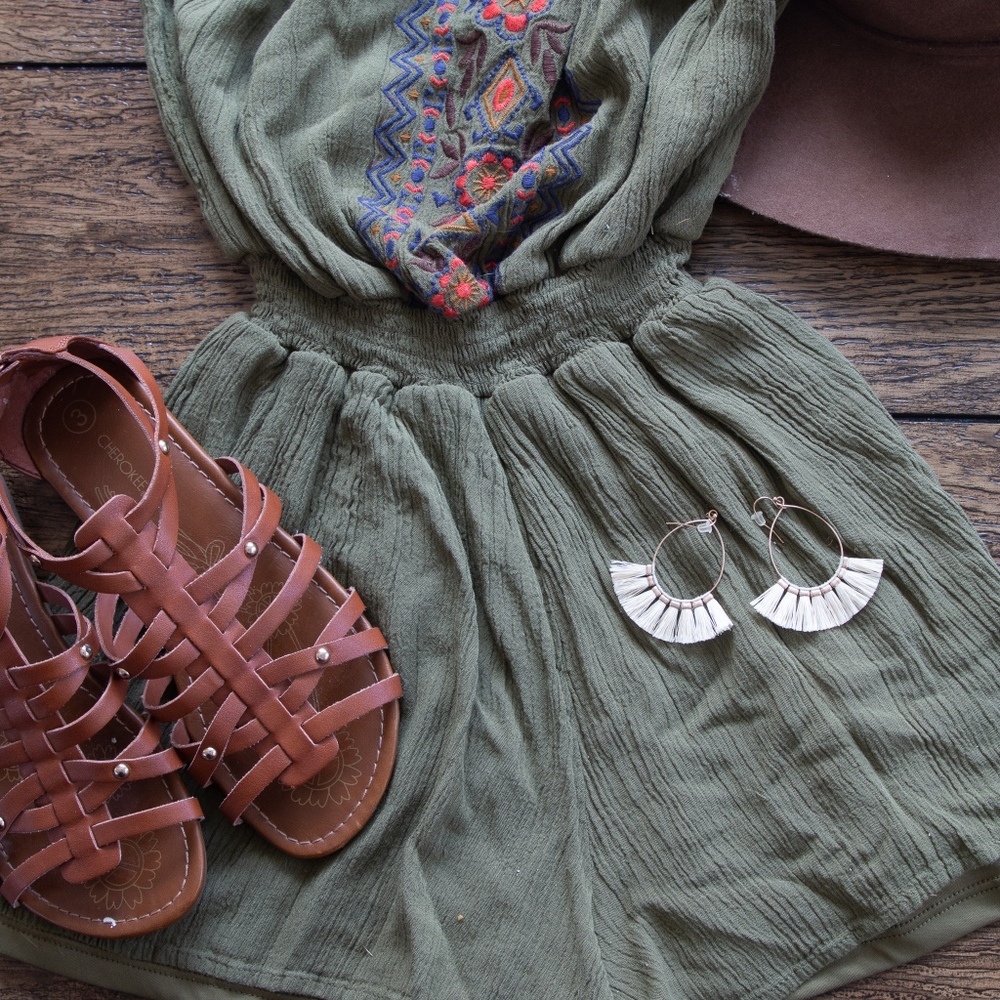 Olive Romper